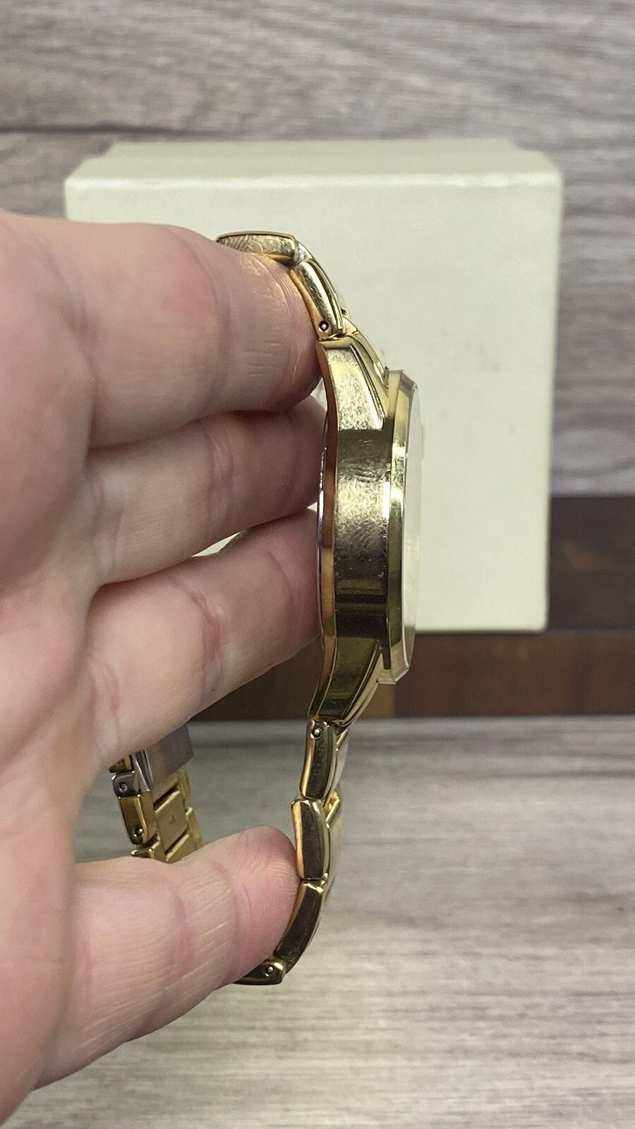 Orologio Coach Donna Fidanzato Bracciale Tono Oro Batteria Nuova
