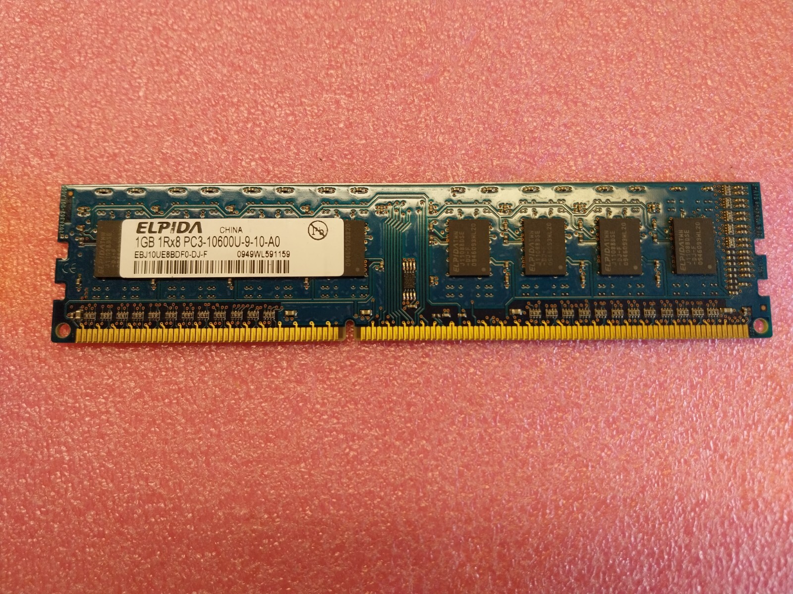 Elpida Ebj10ue8bdf0-dj-f Ddr3 Pc3-10600u Desktop Memory RAM 1gb for ...