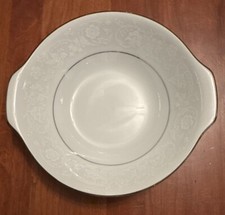Contemporary Fine China by Noritake Baroness #2357, Lugged Cereal Bowls 6 1/2”