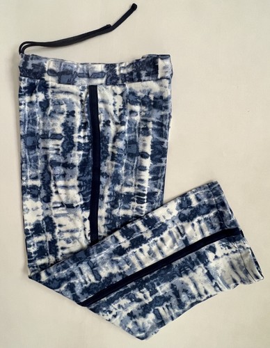 Lucky Brand Pants Womens Sz M Blue Tie Dye Drawstring Stretch Lounge Wear - Picture 14 of 14