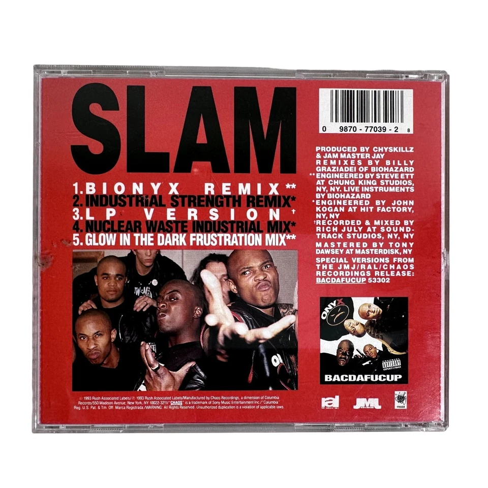 ONYX Slam The Alternatives CD 1993 Fredro Starr Sticky Fingaz Foto 2 de 4