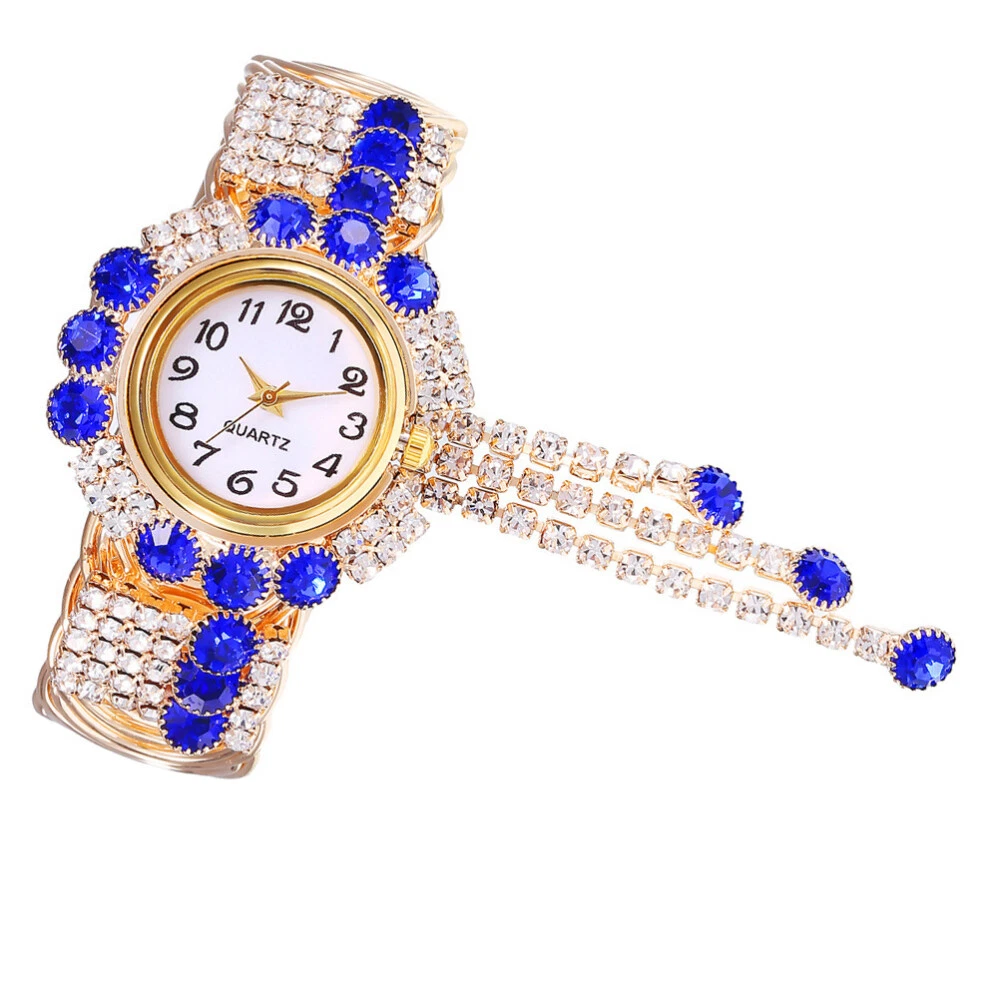 1pc womens diamond bracelet bangle watch bracelet wristwatch Lady