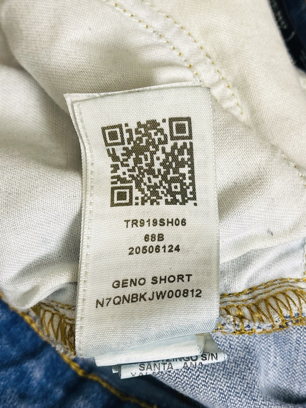 TRUE RELIGION WOMENS GENO SHORTS 12 Blue Cut Off Coupe Artsy Outdoorsy Bermuda thumbnail 10