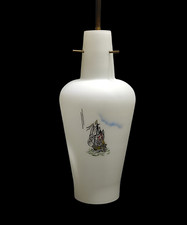 Lampadario Modernariato in vetro da design vintage a sospensione Anni 60 70