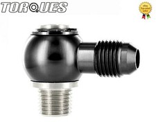 AN -6 (6AN ) Banjo Adapter To 1/4" NPT Stainless Steel Banjo Bolt Assembly BLACK