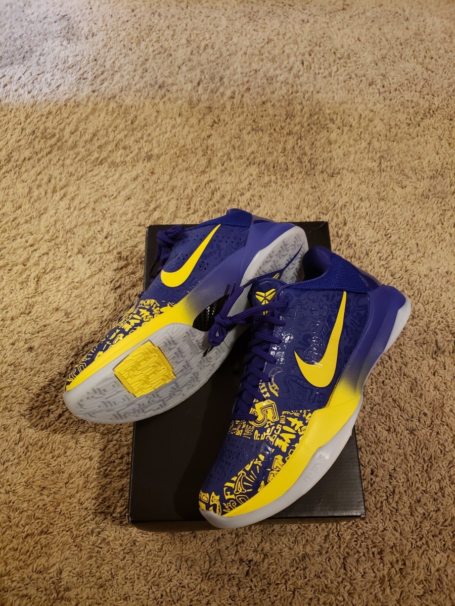 NIKE KOBE V PROTRO コービー5 Nike Kobe 5 V Protro Concord/Midwest Gold 5 RINGS Size: 10.0