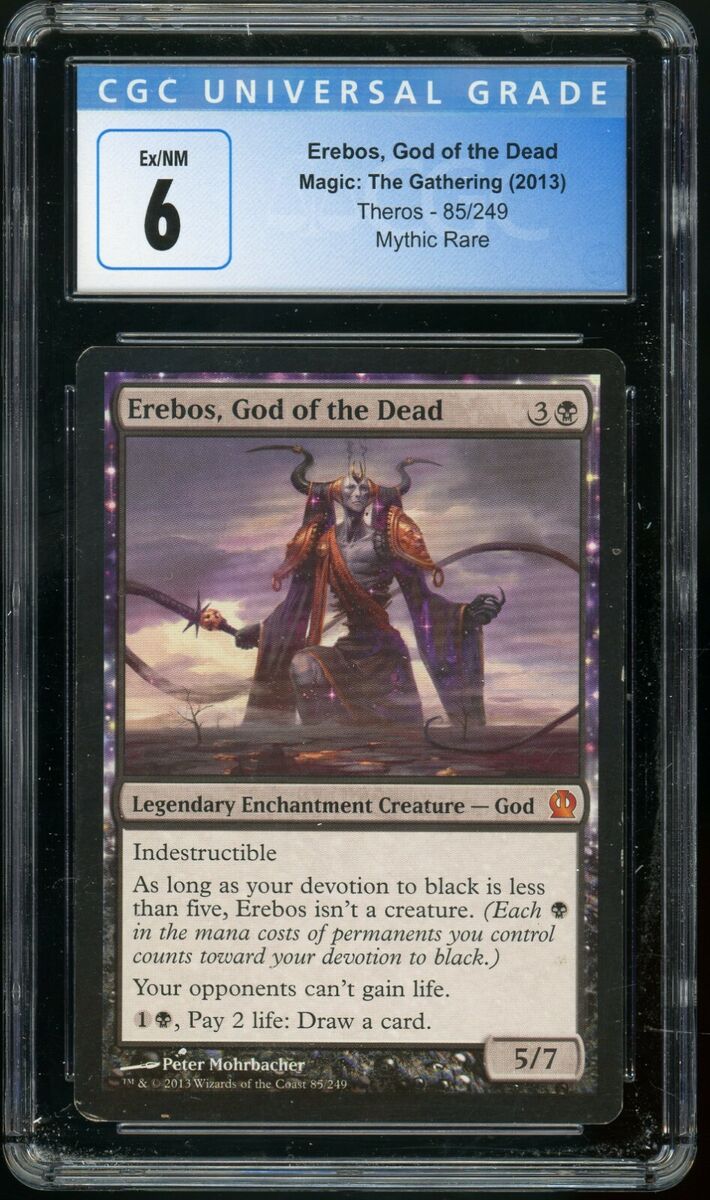 Erebos God of the Dead 1x FOIL THS MTG Theros Mythic MINT black Erebos God of the Dead 1x FOIL THS MTG Theros Mythic MINT black