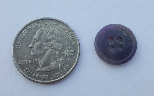 Raisin Colored Buttons, 4 Hole Sewing/Crafts 15mm - 5 Gross (720 pcs)(024) - Picture 2 of 2