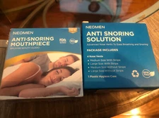 Lot Of 2 Neomen Anti-snoring Solution Nose Vents Ease Snoring 4 Set & Mouthpiece