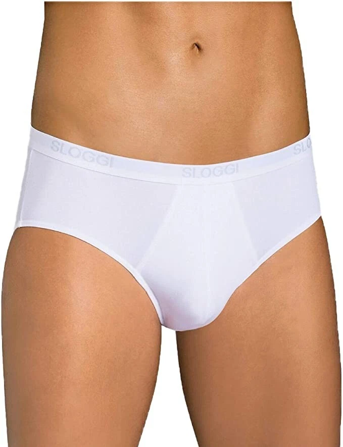 2 PEZZI SLIP UOMO SLOGGI MIDI BASIC COTONE BIELASTICO TASSELLO IN COTONE - Immagine 4 di 4