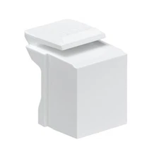 Leviton 41084-BW Blank Quickport Insert White