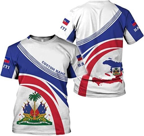 Personalized Haiti Shirt, Haitians Flag Pride Shirt, Haiti Shirts for Men & Wome
