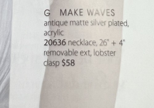 Premier Designs Jewelry MAKE WAVES Necklace - Picture 3 of 4