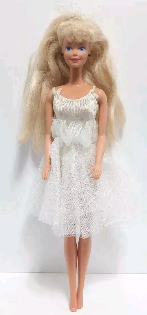 Vintage Mattel Barbie White Polka Dot Unitard & Tulle Skirt