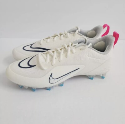 NIKE Alpha Huarache 8 Pro Lax Lacrosse Cleats Mens Size 11 Off White Pink