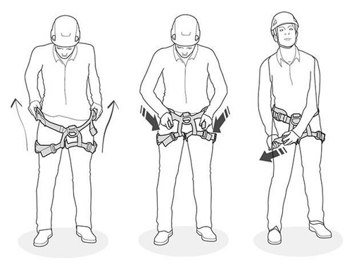 Climbing Half Body Harness Rope Arborist Saddle Tree Bridge Caving Rescue CE - Picture 10 of 11