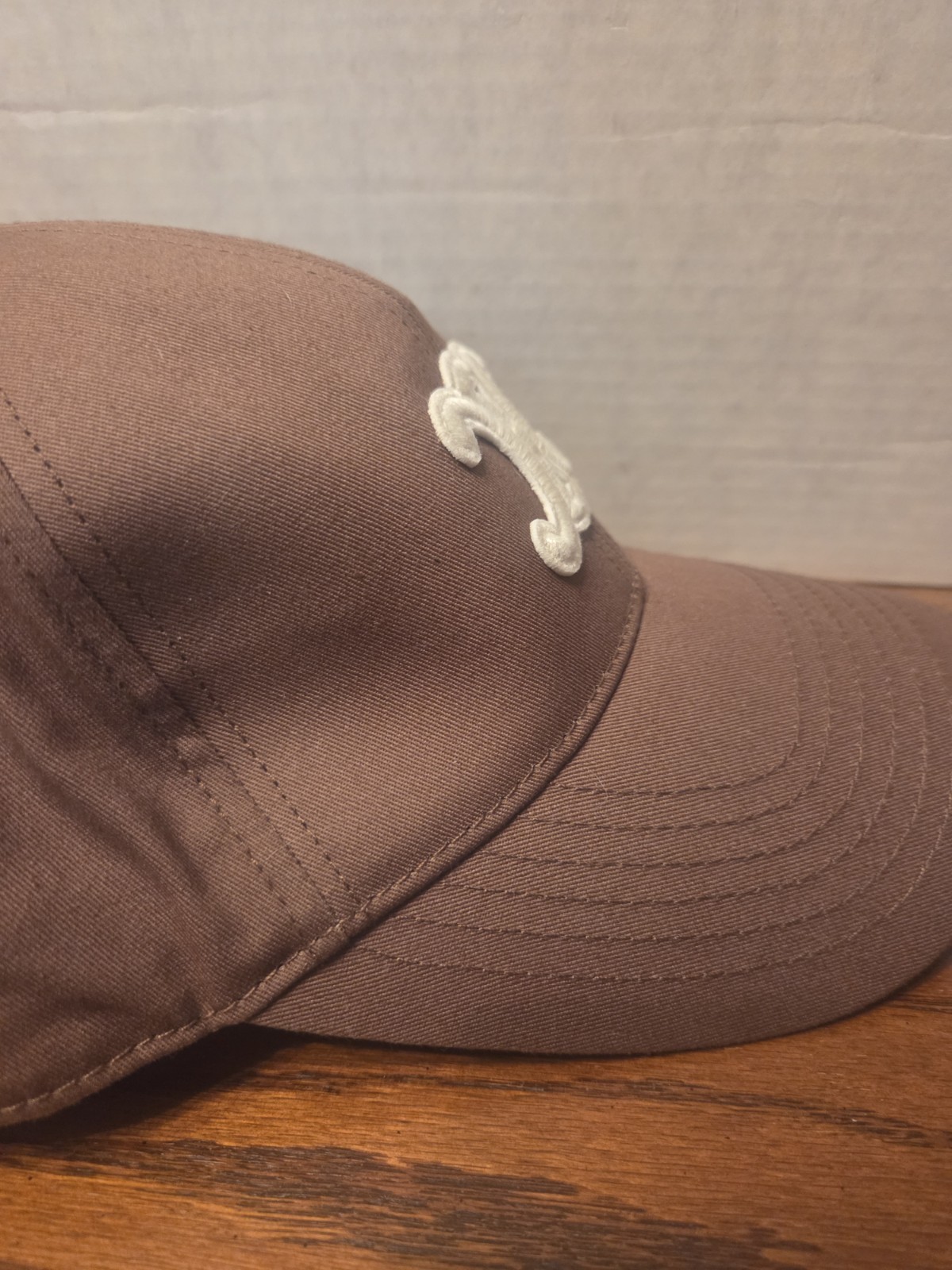 Celine Triomphe Baseball Cap Adjustable Chocolate… - image 5