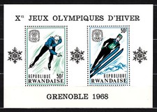 Ruanda - Bl&auml;tter Yvert 10 ** MNH Olympiade Von Grenoble