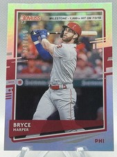 2020 Donruss Silver  Variation Bryce Harper #193 Milestone Stat Line /650
