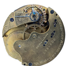 Antique 6s 1886 Waltham 13 Jewel Hunter Pocket Watch Movement A.W.W.Co. USA