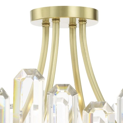 Crystorama Lighting Group BOL-8884 Bolton 4 Light 21"W Semi-Flush - Brass - Picture 6 of 12