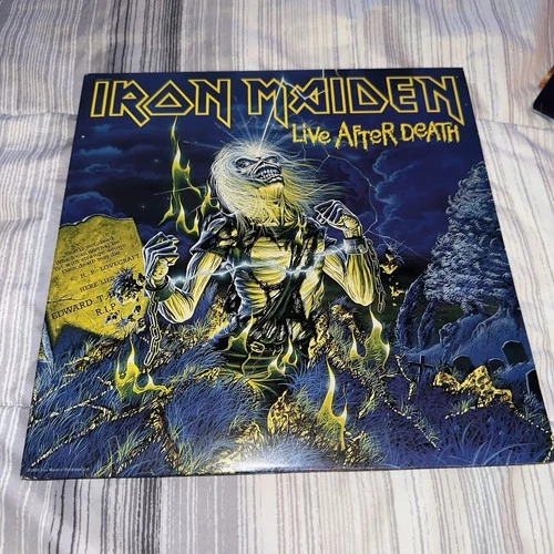 IRON MAIDEN ~ LIVE AFTER DEATH ~ 1985 Vintage Gatefold 2xLP +Booklet+Inserts