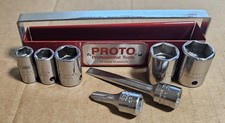 Proto Partial 75 Years 38 6 Point Socket Set 38 716 916 1116 34 Proto Partial 75 Years 38 6 Point Socket Set 38 716 916 1116 34