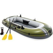 Intex 66332 Seahawk 2 Schlauchboot Ruderboot Angelboot Aufblasbar Pumpe Paddel