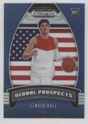 2020 Prizm Draft Picks Global Prospects Blue /199 LaMelo Ball #98 Rookie RC 04tz