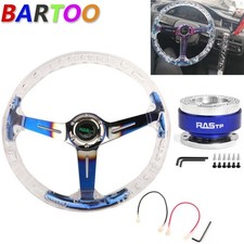 350mm Aluminum Racing Acrylic Steering Wheel Whorn 6 Hole Quick Release 350mm Aluminum Racing Acrylic Steering Wheel Whorn 6 Hole Quick Release