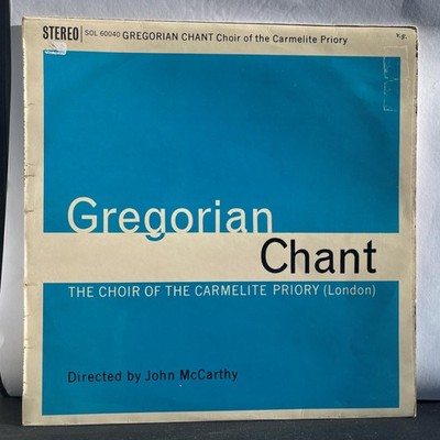 Gregorian Chant The Choir of The Carmelite Priory London 12'' Vinyl LP Record