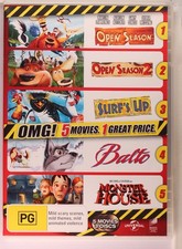 Surf's Up/Balto/Monster House/Open Season 1 & 2 (DVD 2012)