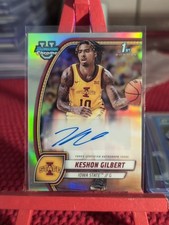 2024 Bowman Chrome University Autographs Silver Refractor #45 Keshon Gilbert RC