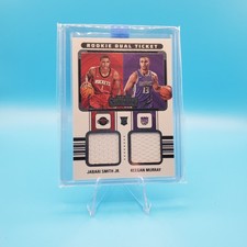 2022-23 Panini Contenders - Rookie Ticket Dual Swatches Jabari Smith Jr., Keegan