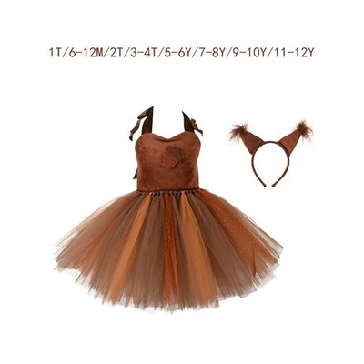 Eichhörnchen Motiv Mädchen Tutu Kleid Accessoire leicht vielseitig mit Haarreif
