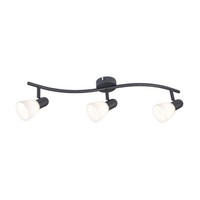 Rabalux Soma Deckenleuchte 3X E14, Schwarz, IP20