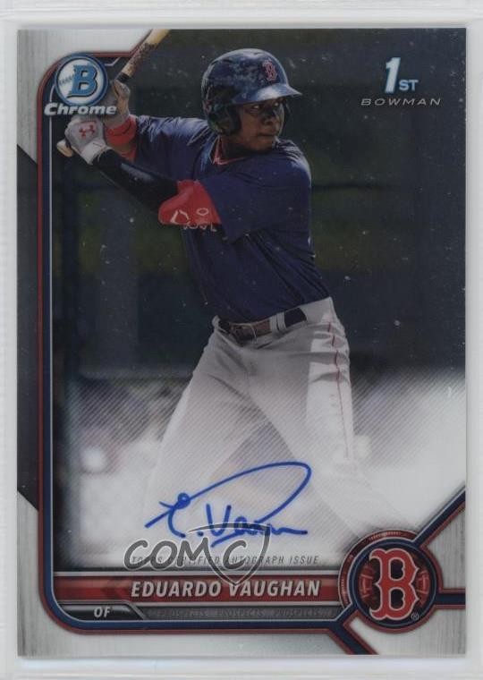 2022 Bowman Chrome Prospect Auto Eduardo Vaughan #CPA-EV Auto