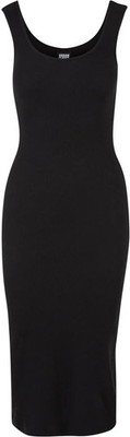 Urban Classics Langes Kleid Damen Ladies Rib Top Dress schwarz 3XL
