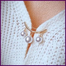Elegant Fashion Pearls Brooch Pins For Women Fixed Straps Charm Safe Pin