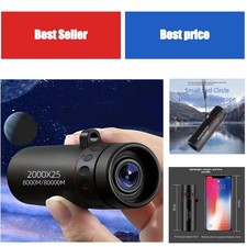 8x21 HD Mini Monocular Telescope Portable for Phone Camping Birdwatching