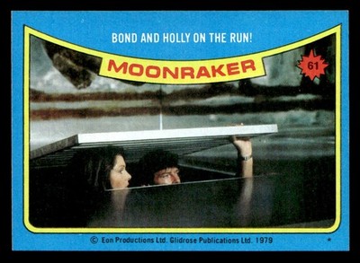 1979 Topps Moonraker #61 Bond and Holly on the run! Vintage Set Build
