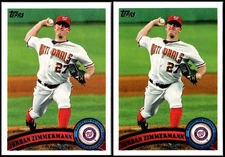 2011 Jordan Zimmermann (2) Card Lot - GOING, GOING… ALMOST GONE! DON’T WAIT!