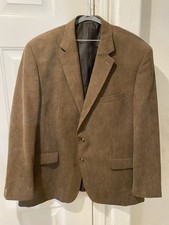 Men  s Ralph Lauren Blue Label Two Button Tan Corduroy Sport Coat Size 48 R