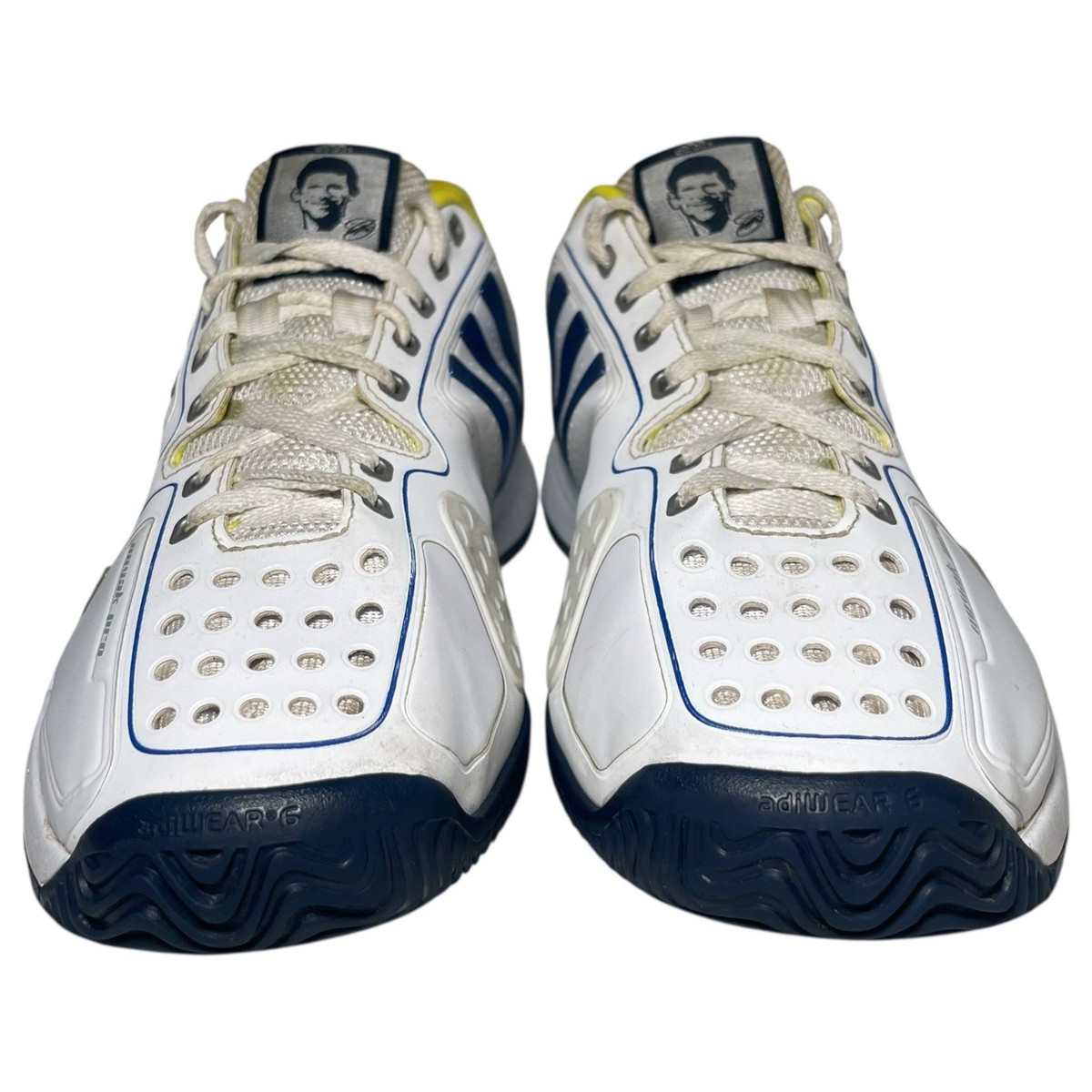 Adidas Barricade Novak Djokovic Pro Tennis Court Shoes Mens Size