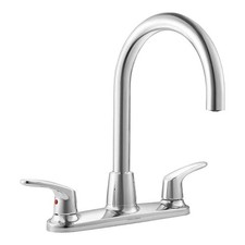 American Standard Colony PRO 2-Handle Kitchen Faucet w/ High-Arc Swivel Spout,