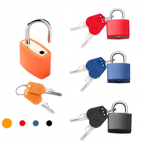 4 Pcs Small Luggage Locks With Keys - Mini Suitcase Travel and Locker Lock, M...