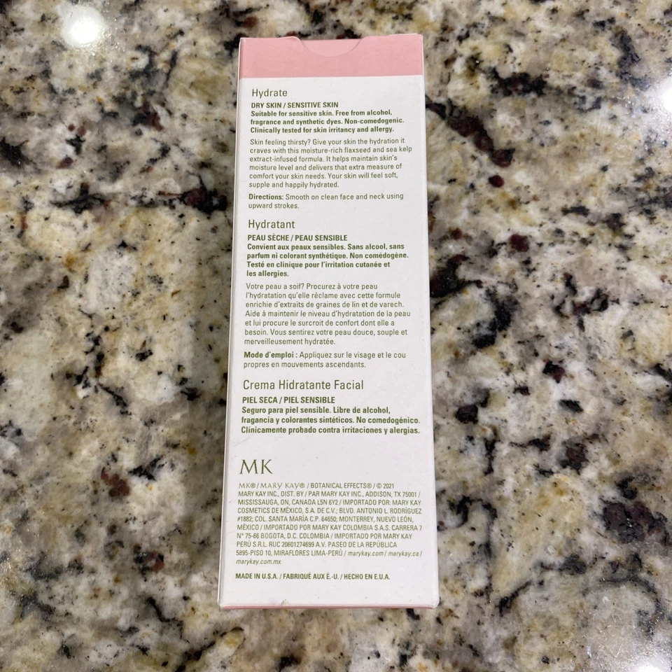 Limpiador hidratado Mary Kay Botanical Effects Fórmula 1 tamaño completo 3 OZ seco nuevo en caja Foto 3 de 4