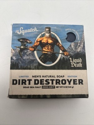 DR. Squatch Dirt Destroyer Limited Edition Liquid Death Feste Seife NEU (C25.6)
