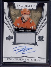 2024-25 Exquisite Frank Vatrano Endorsements Relics Patch Auto SP /50