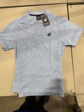 PACIFIC POLO CLUB SHORT SLEEVES POLO - SIZE: MEN M - POWDER BLUE